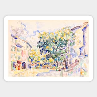 Antibes Town Scene, France, Paul Signac 1918 Sticker